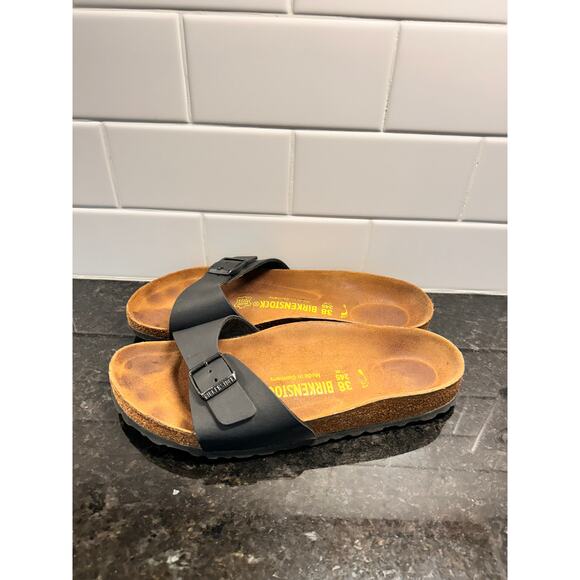 Birkenstock Women's Slip-On Sandals Arizona‎ BB HS Buttr Summer Black Size 38 - Picture 5 of 11